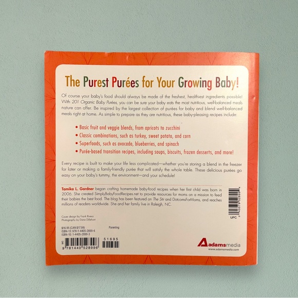 Paperback Book: 201 Organic Baby Purées by Tamika L. Gardner - Picture 10 of 11